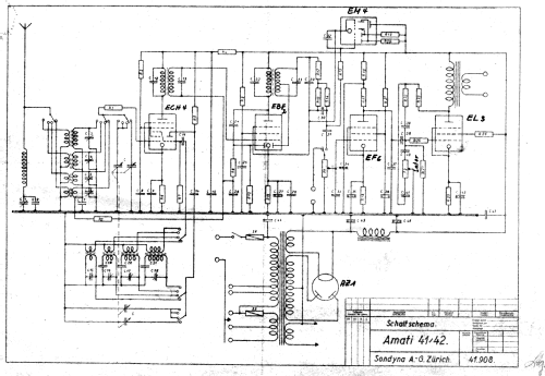 Amati 41 ECH61; Sondyna AG; Zürich- (ID = 1050786) Radio