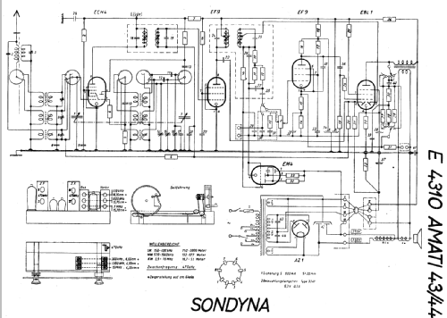 Amati E4310 43/44; Sondyna AG; Zürich- (ID = 20370) Radio