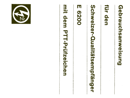 Garant E6200; Sondyna AG; Zürich- (ID = 236912) Radio