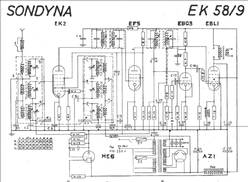 Musikus EK58/9; Sondyna AG; Zürich- (ID = 20476) Radio