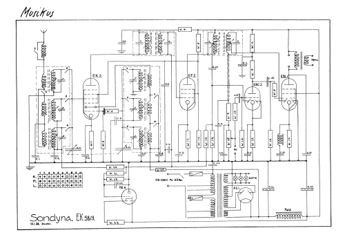 Musikus EK58/9; Sondyna AG; Zürich- (ID = 1934878) Radio