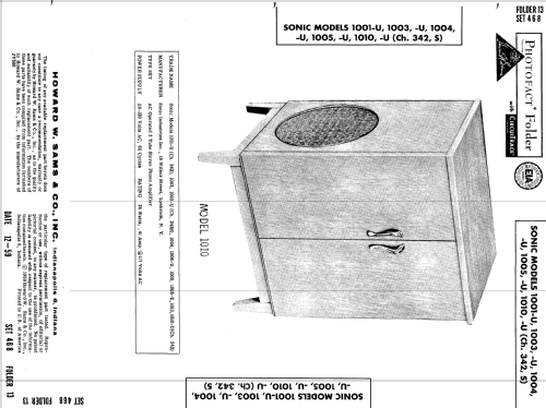 1003 Ch= 342S; Sonic Industries Inc (ID = 607473) Ampl/Mixer