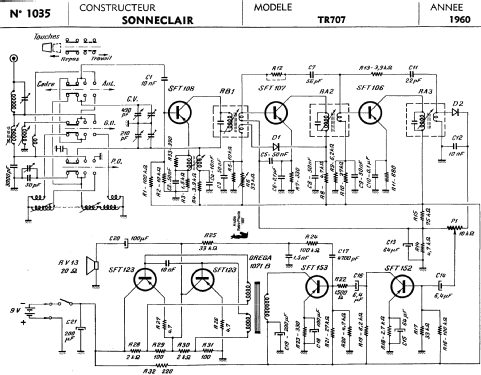 TR 707; Sonneclair, (ID = 179175) Radio