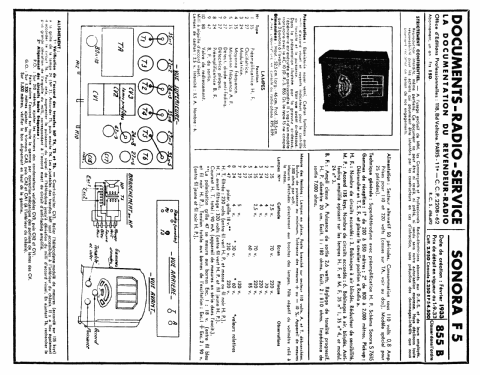 Radio-Phono Combiné RP5; Sonora-Radio; Paris, (ID = 2258146) Radio