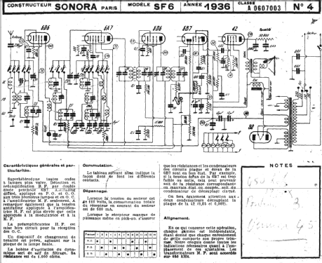 SF6 Classique; Sonora-Radio; Paris, (ID = 2213807) Radio