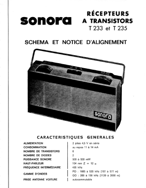 T233; Sonora-Radio; Paris, (ID = 2829842) Radio