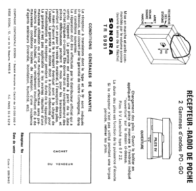 TR5981; Sonora-Radio; Paris, (ID = 2011695) Radio