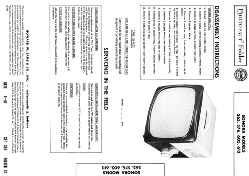 Television Receiver 576 ; Sonora Radio & Telev (ID = 1869966) Television