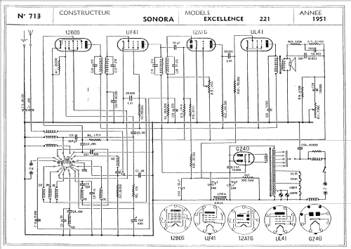 Excellence 221; Sonora-Radio; Paris, (ID = 1200536) Radio