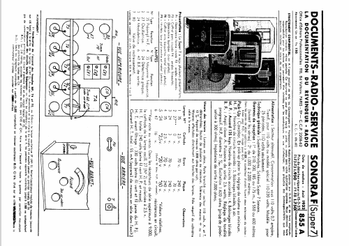 Super 7 F1; Sonora-Radio; Paris, (ID = 600186) Radio