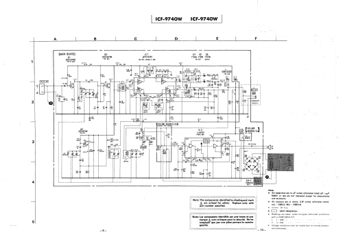 AM/FM Table Radio ICF-9740W; Sony Corporation; (ID = 3121279) Radio
