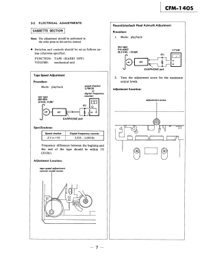 CFM-140S; Sony Corporation; (ID = 2746351) Radio