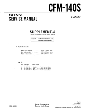 CFM-140S; Sony Corporation; (ID = 2746367) Radio