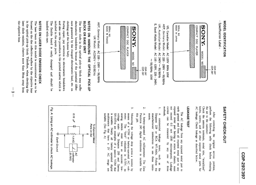 Compact Disc Player CDP-297; Sony Corporation; (ID = 2455554) Reg-Riprod