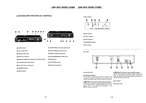 Compact Disc Player CDP-302ES; Sony Corporation; (ID = 2455738) R-Player