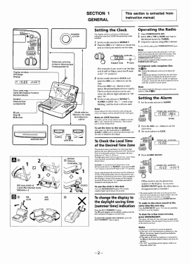 FM/AM World Time Clock Radio ICF-C2500; Sony Corporation; (ID = 2707134) Radio
