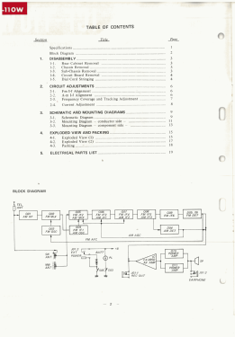 IC-11 3Band IC+FET ICF-110W; Sony Corporation; (ID = 2967178) Radio