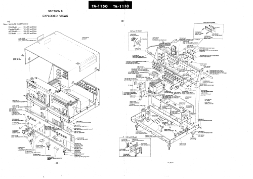 Integrated Amplifier TA-1150; Sony Corporation; (ID = 2458715) Ampl/Mixer