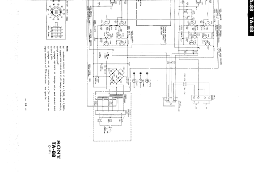 Integrated Amplifier TA-88; Sony Corporation; (ID = 2457265) Ampl/Mixer