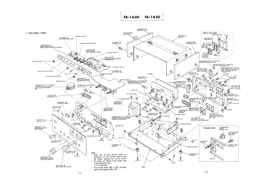 Integrated Stereo Amplifier TA-1630; Sony Corporation; (ID = 2458727) Ampl/Mixer