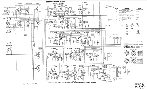 Quadradial Stereo Preamplifier TA-2240; Sony Corporation; (ID = 3092447) Ampl/Mixer