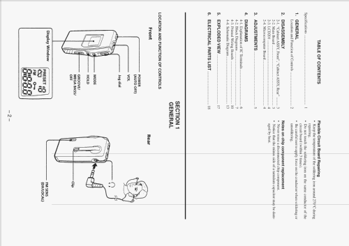 Radio Walkman SRF-M55; Sony Corporation; (ID = 2591542) Radio