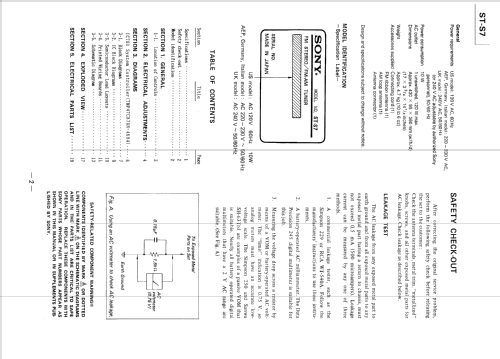 ST-S7; Sony Corporation; (ID = 2470752) Radio