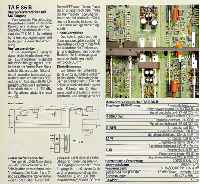 Stereo Preamplifier TA-E86B; Sony Corporation; (ID = 2807689) Ampl/Mixer