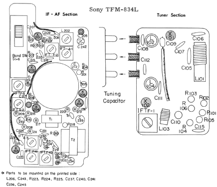 TFM-834L; Sony Corporation; (ID = 2340740) Radio