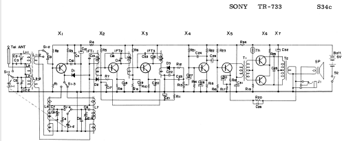 TR-733; Sony Corporation; (ID = 2213237) Radio