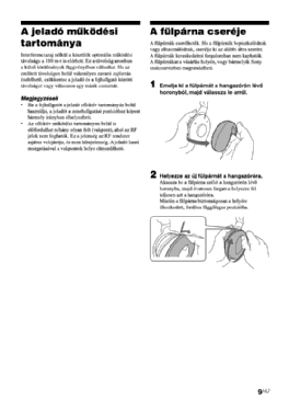 Wireless Stereo Headphones System MDR-RF800RK - MDR-RF800R & TMR-RF800R; Sony Corporation; (ID = 3076426) Speaker-P