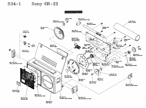 6R-22; Sony Corporation; (ID = 1697333) Radio