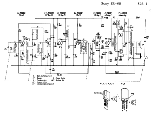 8 Transistor 3R-65; Sony Corporation; (ID = 1683953) Radio