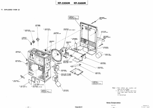 Captain 55 ICF-5500M; Sony Corporation; (ID = 1944071) Radio