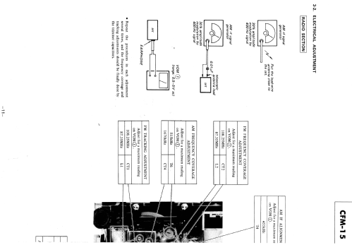 FM/AM Cassette-Corder CFM-15; Sony Corporation; (ID = 1681781) Radio