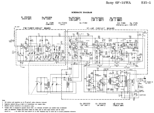 FM/AM Solid State 6F-19WA; Sony Corporation; (ID = 1683974) Radio