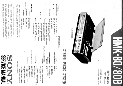 HMK-80B; Sony Corporation; (ID = 659376) Radio