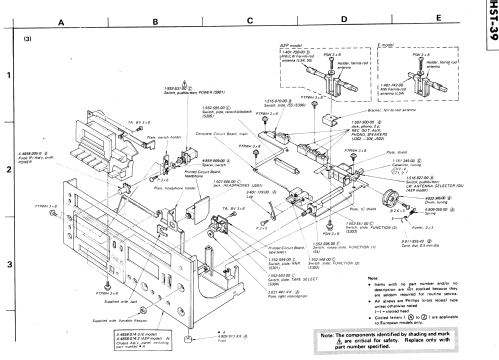 HST-39; Sony Corporation; (ID = 658135) Radio