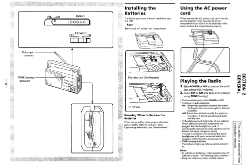 ICF-24; Sony Corporation; (ID = 1076773) Radio