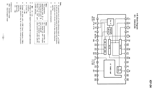 ICF-24; Sony Corporation; (ID = 1076786) Radio