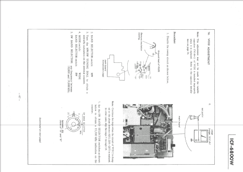 ICF-6800W; Sony Corporation; (ID = 1259969) Radio