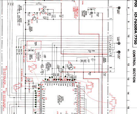 FM/LW/MW/SW PLL Synthesized Receiver ICF-7600DA; Sony Corporation; (ID = 373138) Radio