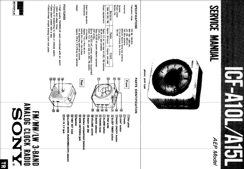 ICF-A10L; Sony Corporation; (ID = 378596) Radio