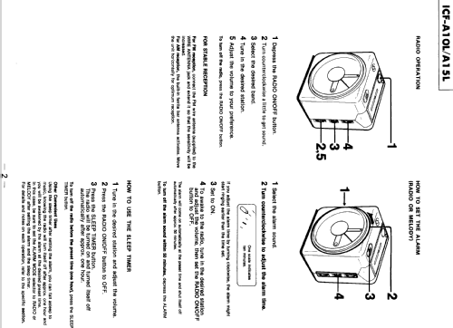 ICF-A10L; Sony Corporation; (ID = 378597) Radio