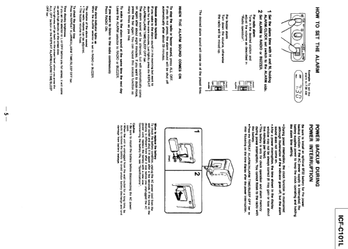 ICF-C101L; Sony Corporation; (ID = 540726) Radio