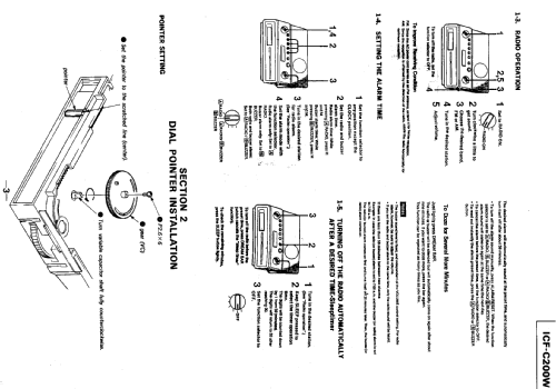 ICF C200W; Sony Corporation; (ID = 555515) Radio