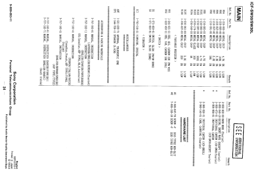 ICF-SW30; Sony Corporation; (ID = 1110997) Radio