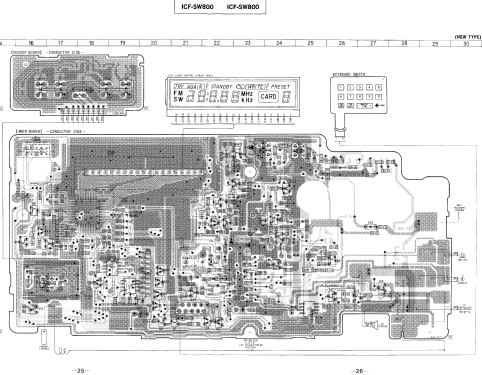 FM/SW 2 Band PLL Synthesized Receiver ICF-SW800; Sony Corporation; (ID = 1069478) Radio