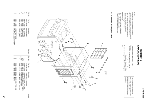 Radio Cassette-Corder CFS-828S; Sony Corporation; (ID = 1960834) Radio