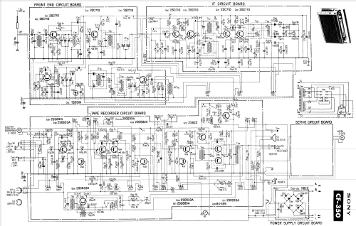 FM/AM Cassette-Corder CF-350; Sony Corporation; (ID = 820733) Radio